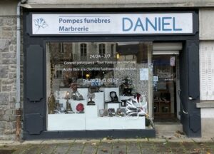 devanture pompes funebres Daniel